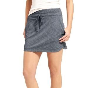 Athleta Techie Terry Mini Skirt in Heathered Charcoal Gray Size Small